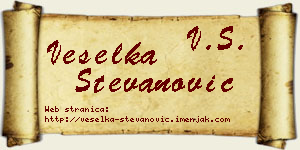 Veselka Stevanović vizit kartica